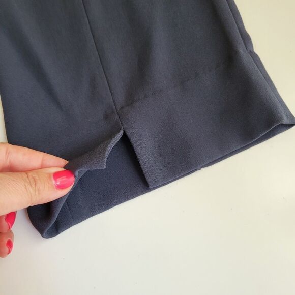 $295 NEW VINCE NAVY BLUE CREPE BACK SLIT PULL ON LOOSE FIT PANTS M MEDIUM NWT - Picture 4 of 10